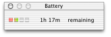 MacOSX Battery Monitor