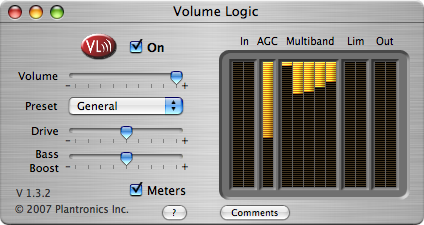 Volume Logic 画面