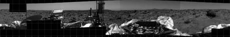 Mars Pathfinder Welcome to Mars   360-degree photomosaic