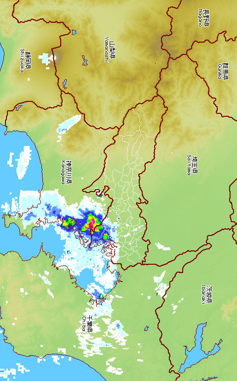 神奈川 アメッシュ 【一番詳しい】神奈川県海老名市 周辺の雨雲レーダーと直近の降雨予報